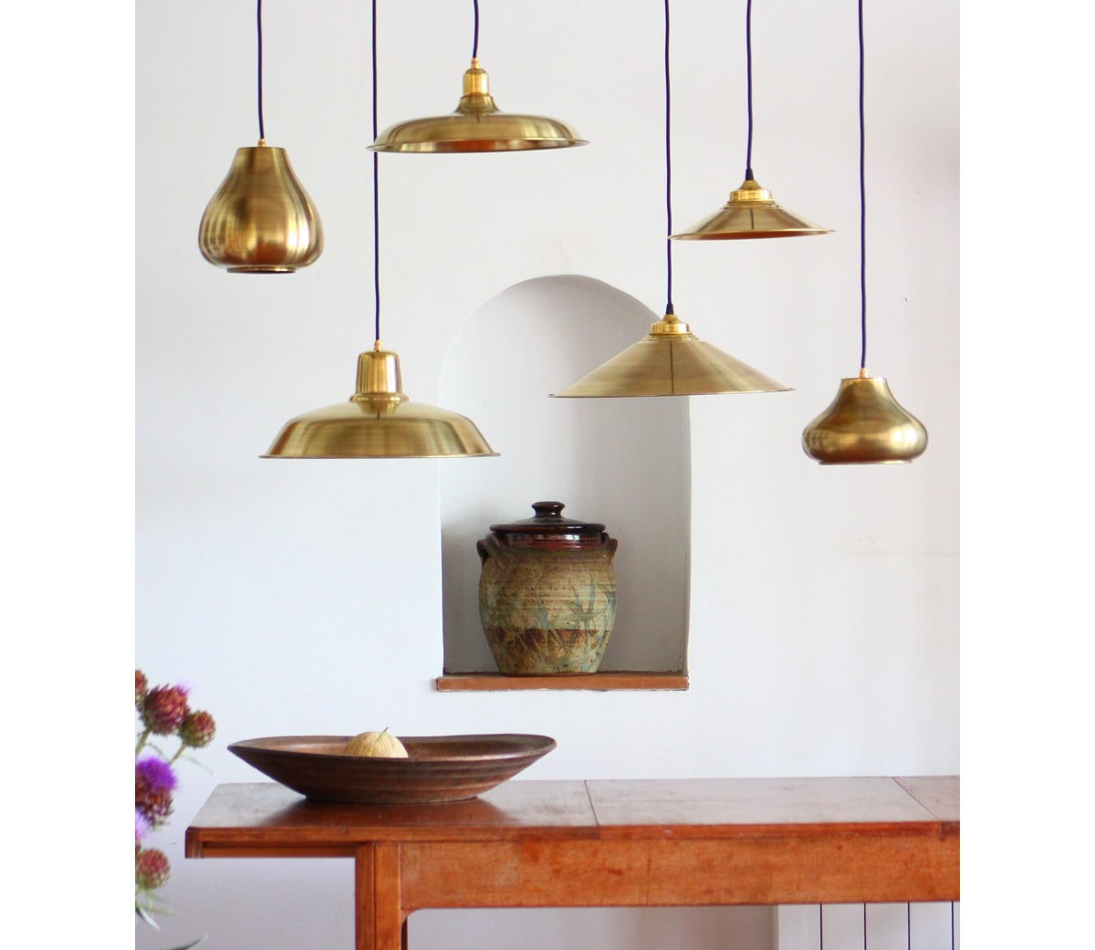 Lighting > Pendant Lights > The Raw Collection > Raw Brass Drop Pendant 